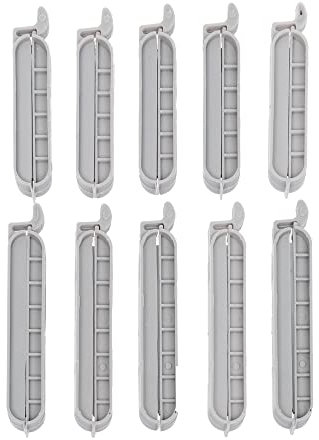 Invero 10 Pack of Reusable Food Bag Clips Ideal for Sealing Bags in Fridge, Freezer or Cupboards for Snacks, Treats, Frozen Foods and more - Keeps Food Fresh