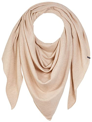 Enter the Complex® Schal Damen, Dreieckstuch, Halstuch, 100% Merino Wolle, 240 x 100 cm, Beige