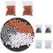 Perles de rechange à ions négatifs pour pommeau de douche - Pierre bio-active pour filtre ionique - Élimine les impuretés du chlore, du fluorure et de l'eau dure (rouge, blanc, gris)
