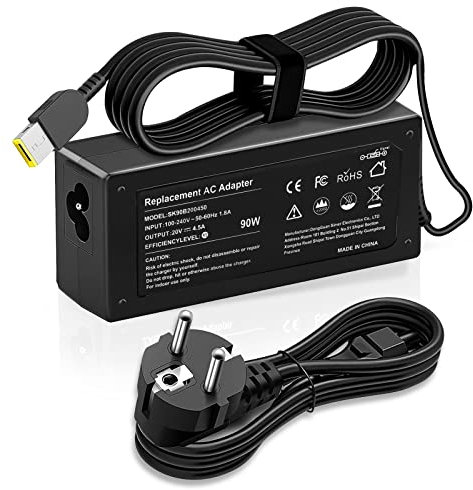 90W Laptop Netzteil Kompatibel mit Lenovo ThinkPad T440 T440s L440 E470 X250 Edge Ideacentre AIO 3 5, Thinkcentre, Tiny M90q M80q M75q M70q M920 M720 Neo 50q 50a 50s 30a Gen 1 2 3 4 5 Desktop Laptop