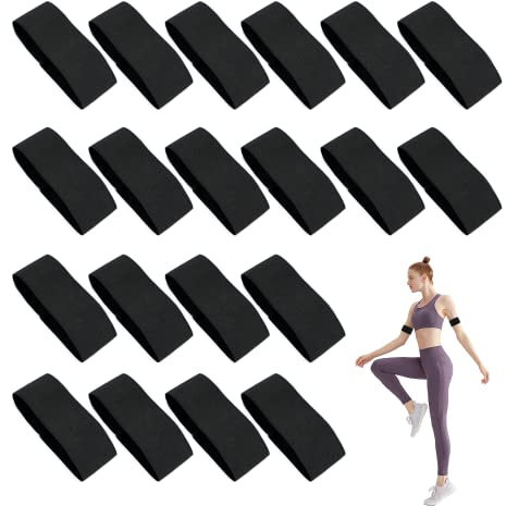 CATELL 20 Stück Trauerflor Armbinde Schwarz Armband Elastisches Trauerbinde Trauerarmbinde Trauerflor Trauerbinden Trauerbinde Trauer Armbinde Trauerband für Beerdigung Trauer Sport Fußballmannschaft