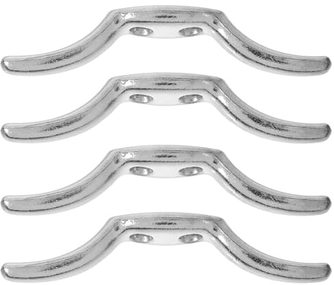 IMIKEYA 4 Piezas Abrazadera De Cuerda para Persianas Abrazadera De Cuerda De Cortina Cornamusa para Kayak Listón De Cuerda para Cortina Enrolladores De Cable Gancho Ventana Cortinas Metal