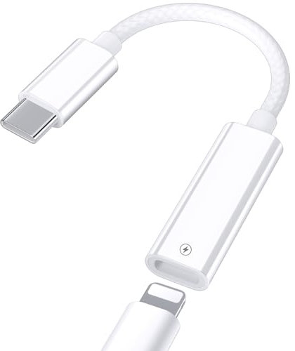 ACAGET USB-C to for Lightning Adapter for iPhone 16 15 Pro Max Plus, for Lightning Female to USB C Male Adapter 27W Fast Charging&Data Transfer, No Headphone,Type C Charger Connector for iPad Pro/10th