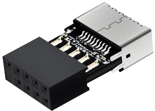 COMeap USB 2.0 auf USB 3.2 Gen 1 Header Erweiterungsadapter für Mainboard mit Typ E Key-A weibliche Frontplatte Buchse auf 9-Pin Header Interner Konvertierungs Adapter