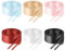 Teaaha 6 pares de cordones de cinta para mujeres y niñas, 47 pulgadas, cordones planos de satén de seda suave para tenis, zapatos de patinaje, botas, zapatos deportivos (6 colores), Negro Blanco