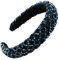 scicent Haarband Strass Verziert Haarschmuck Hochzeit für Frauen Damen Retro Haarreifen Modisch Haar Accessoires für Hochzeit Elegant Kristall Haarreif Dirndl für Party - 27604