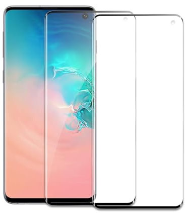2 Stück Panzer Schutz Glas für Samsung Galaxy S10, 9H Härte Glas Folie Displayschutz, HD Klar, Anti-Kratz, 3D, Anti-Bläschen Panzerfolie Schutzfolie Bläschenfrei Displayschutzfolie