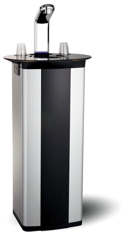 Untertisch-Trinkwassersystem SPRUDELUX Office. Profi-Wassersprudler für Büro-Fitnessstudio-Praxis-Kosmetikstudio. Spritziges Sprudelwasser | HOT & Cold Version | (Office RED, 2kg CO2 Flasche)