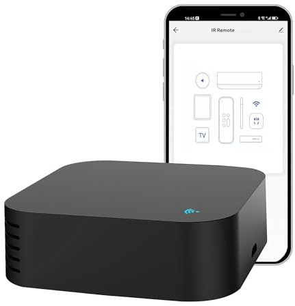 Mando a distancia universal WiFi IR: Smart Home, mando a distancia por infrarrojos para TV, STB, A/C, motor de cortina, control de aplicación Tuya/Smart Life, compatible con Alexa