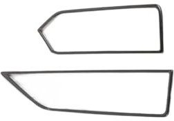 Innenausstattung Zubehör Interieur Links/Rechts Ventilator Grille Abdeckungen für Nissan für Sentra für Bluebird für Sylphy 2020 2021 Dekorative Rahmen Trim Auto zubehör (Color : Brushed Black)