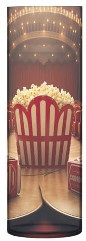 JUMBEAR Kino-Popcorn-Vase für Blumen, klare Vase, rustikale Heimdekoration für modernes Bauernhaus, ideales Regal, Tisch und Eingangsdekoration