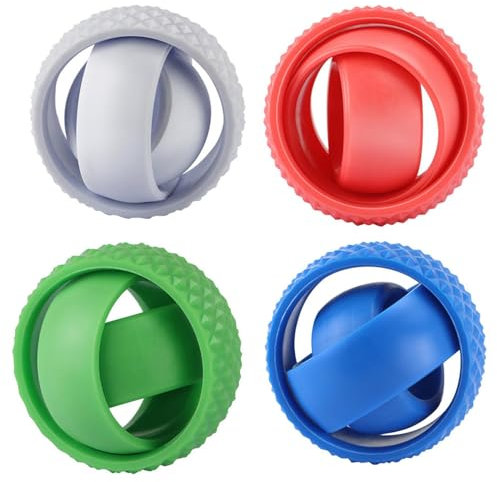 4 Stück Sensorischer Spinner Spielzeug, Rotierendes Zappelspielzeug, Spinner Fidget Spielzeug, -förmiges Sensorisches Spielzeug Zur Fingerentspannung Für Zuhause, Büro, Reisen, Schule