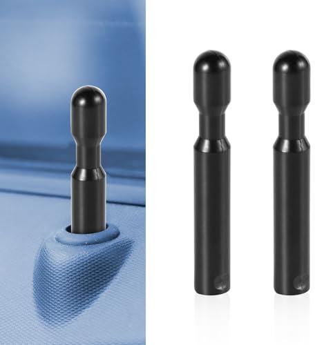 XIHIRCD 2pcs Car Door Locking Knobs, Black Plastic Auto Interior Door Locking Pulls Inner Lock Rod Pull Pin Cover Suitable for F150 Fodz-5421850-a Car Component Accessories Vehicle Replacement Parts