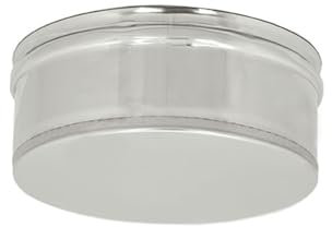 ALLINOX Tappo Cieco Condensa Canna Fumaria Acciaio INOX AISI 304 Tee Ispezione Fumi (DIAMETRO 200)