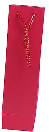 MAGICLULU Lot de 10 en Papier pour Bouteille De Vin Rouge Simple avec Poignée Recyclable pour Le Dîner des Enseignants De Noël