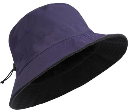 TAGVO XXL Regenhut Damen Herren Wasserdicht Winter Große Plüsch Fischerhut Warme Bucket Hat Faltbar Tragbar Outdoor Wintermütze