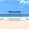 Night Cat Tenda da Spiaggia Lycra Tendalino da Spiaggia Parasole da Spiaggia Protezione UV UPF50+ con Ancoraggi a Sacco di Sabbia Portatile per Spiaggia Picnic Pesca Campeggio