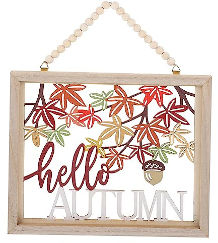 TOPBATHY Türschild Im Landhausstil Für Draußen Aus Holz Zum Aufhängen Herbstdeko Herbstsaison