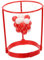 TOYANDONA 1 Satz Stirnbandnetze Basketball Indoor -Spiele für Basketbälle für Plastik rot