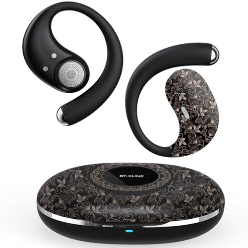 Micool Open-Ear Kopfhörer Bluetooth 6.0, Clip-On Ohrhörer Kabellos mit 36H Spielzeit, Geräuschreduzierung Freisprech-Ohrhörer, Komfort-Sitz Sport-Kopfhörer für Laufen, Fitness & Reisen