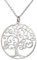 AKA Gioielli® - Collier Fantaisie Pendentif Arbre de Vie en Argent 925 Rhodié, Modèle Croissance, Cadeau Femme
