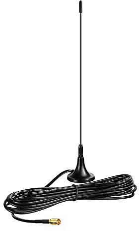 Bingfu DAB Aerial DAB Car Radio Aerial Antenna SMB Adapter with Magnetic Mount 4 Meter/13ft SMB Extension Cable for Radio Pioneer Pure Highway Alpine TechniSat
