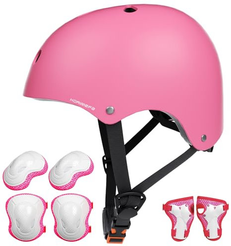 KORIMEFA Kinder Fahrradhelm Kinderhelm Skaterhelm Verstellbar für 3 Jahre Junge für Fahrrad Roller Skateboard Scooter 3-13 Jahre Alt Junge Mädchen