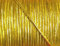 Großhandel für Schneiderbedarf 5 m elastische Kordel/Gummikordel Lurex Gold 2,2 mm