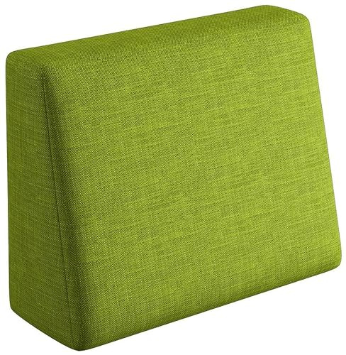 sunnypillow Palettenkissen für Gartenmöbel - Rückenkissen 60x40x20/10cm - Rückenpolster für Bett und Sofa - Palettenpolster, Gartenpolster für Palettenmöbel - Lounge Kissen mit abnehmbarem Bezug Grün