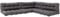 Vicco Palettenkissen Set Flocken, Outdoor Kissen, Grau, 7 Teile
