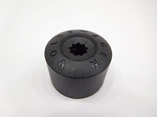 Volkswagen Original Capuchon De Boulon De Roue Noir Satine - 3C0601173 9B9