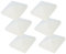 GKOLED Lot de 6 capuchons de poteau en vinyle PVC blanc 10,2 x 10,2 cm