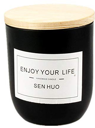 YCDZ Handgemachte Sojawachs Duftkerze Rauchlos Romantische Zeit Kreativen Duft Beruhigenden Weihrauch Kerzenbecher Für Party Dekoration (Granatapfel Maiglöckchen)