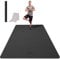 CAMBIVO Yoga Matte groß 183cm x 122cm x 8mm, Yogamatte XXL, Dicke Sportmatte Fitnessmatte rutschfest, TPE Gymnastikmatte Schwarz, Turnmatte Bodenschutzmatte für Pilates, Gym, Zuhause, Workout