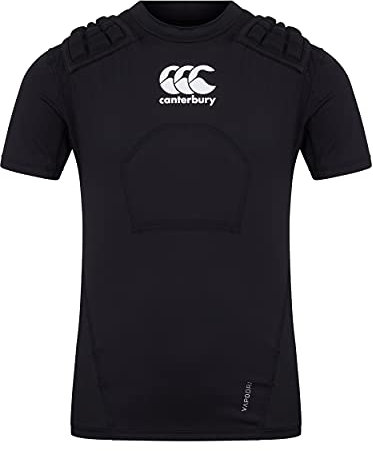 Canterbury Unisex Jugend CCC-Schutz Rugby-Schutzweste, Schwarz/Weiß/Silber, MB