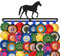 The Medal Hanger Shop Equestrian' | Aufhänger für Pferderosetten | Bandhalter für die Wand | Schwarz | Hergestellt in Großbritannien