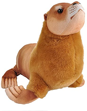 Wild Republic Living Ocean männlich Seelöwe, Wal-Kuscheltier, Schlaftier für Babys, Gastgeschenk für die nächste Babyparty, Füllung und Stoff aus recycelten Wasserflaschen, 30 cm