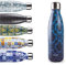 Ibili - Bouteille Isotherme Baroque Blue (Bleu Baroque), 500 ml, Acier Inoxydable 18/10, Double Paroi, Réutilisable