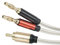Oluote Cavo per Altoparlanti,RCA Maschio a Spina a Bananam, Cavi per Casse Acustiche,Adattatore per Spina a Banana per Altoparlant,Amplificatori e Subwoofer (1.5m)