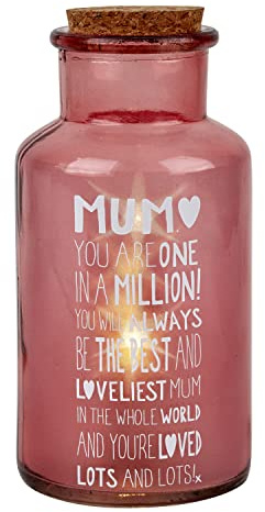 Message of Love Light Up Jar New Mum | Birthday Unisex | Home Décor | 2 x AA