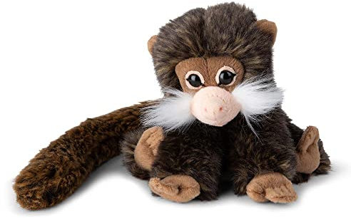WWF 01189 - Plüschtier Bartäffchen Saguinus, lebensecht gestaltetes Kuscheltier, ca. 18 cm groß, wunderbar weich und kuschelig, Handwäsche möglich