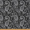 Loussiesd Paisley Stoff Meterware Boho Paisley Drucken Möbelstoff für Stühle Sofa Couch Boho Exotischer Stil Outdoor Stoff Wasserdicht Indischer Stil Dekorationsstoff 92x150cm Schwarz Weiß