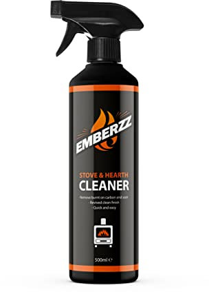 Emberzz - Stove, Fireplace and Hearth Cleaner | Dissolves Soot, Grease & Tar | For Wood, Log Burner - 500ml