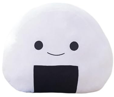 LAARNT 30cm Cartoon Onigiri Wurfkissen Weich Schlafkissen, Lebensmittel Kuschltier Japanische Sushi Plüschpuppe, Geschenk, Wohnzimmer Dekoration