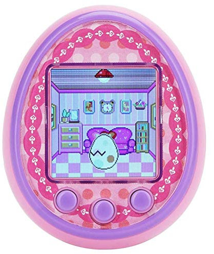 Keenso Jouet Virtuel pour Animaux de Compagnie, Console Jeu Portable avec Chargement USB, Cadeaux d'anniversaire, Enfants (Pink)