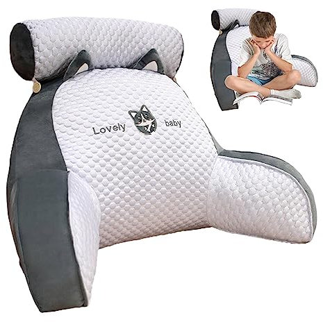 Chill Wave Kissen, Rückenlehne Bett, Rückenlehnen Zu Sitzen Im Bett - Lesekissen Fü Bett,Rückenkissen Mit Abnehmbarer Nackenstütze Und Armlehnen Zum Sitzen Im Bett, Lesen, Fernsehen, Spielen