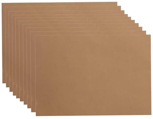 MOUYAT 10 Pack Oven Liners, 40 x 60cm Reusable Oven Tray Liners Baking Sheets for Oven Non Stick for Gas, Teflon Sheets for Heat Press for Bottom of Oven