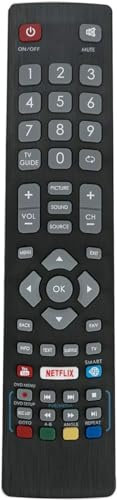 121AV Fernbedienung für Blaupunkt TV mit Netflix, YouTube und Smart Buttons