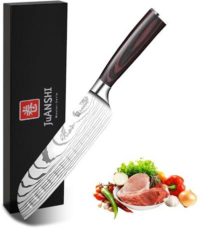 JUANSHI® Professional Kitchen Chef Santoku Knife -Asian Hand-Forged 18cm Knife