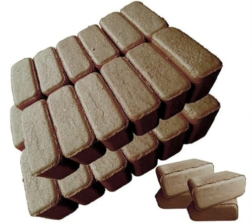TRANSWOOD Brikett aus Buche Sägemehl 28 Stück/23,8kg Heizbrikett Anfeuerholz Kaminholz sauber ofenfertig für Kaminofen Ofen Brennholz Holzbrikett Heizbrikett Anmachholz